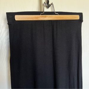 Meraki Rib Tube Maxi Skirt in Black Size Large